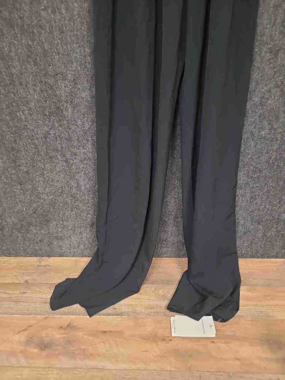 Abercrombie & Fitch Women's Black Strapless Side Slit Wide Leg Jumpsuit NWT XSP