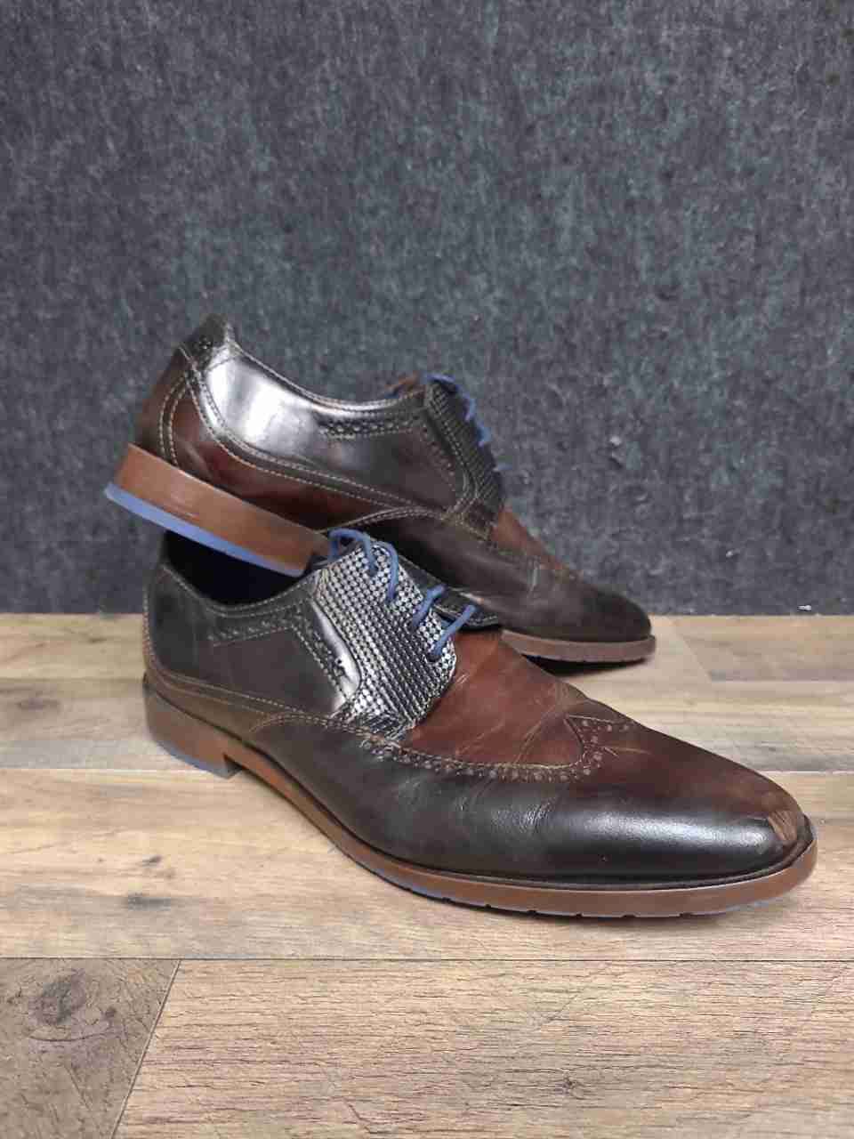 Stacy Adams Dickinson Cognac Brown Leather Wingtip Derby Mens Size 11 M