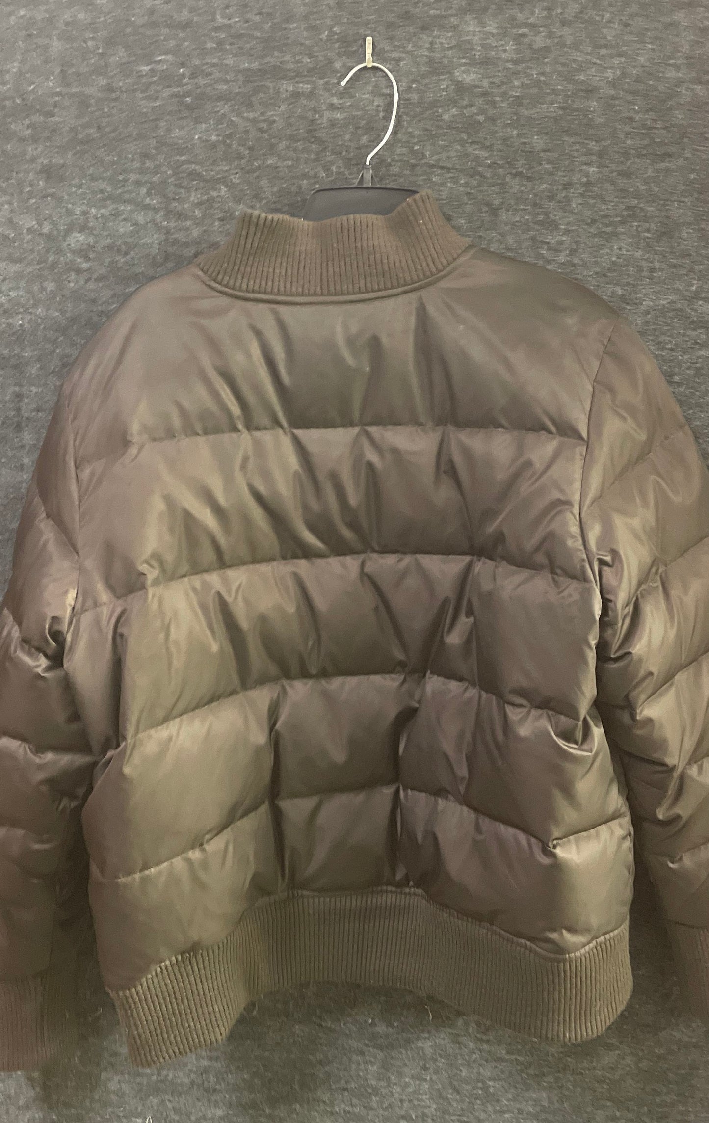 Vintage Y2K Old Navy Men's Brown Frost Free Quilted Puffer Jacket Sz XXL