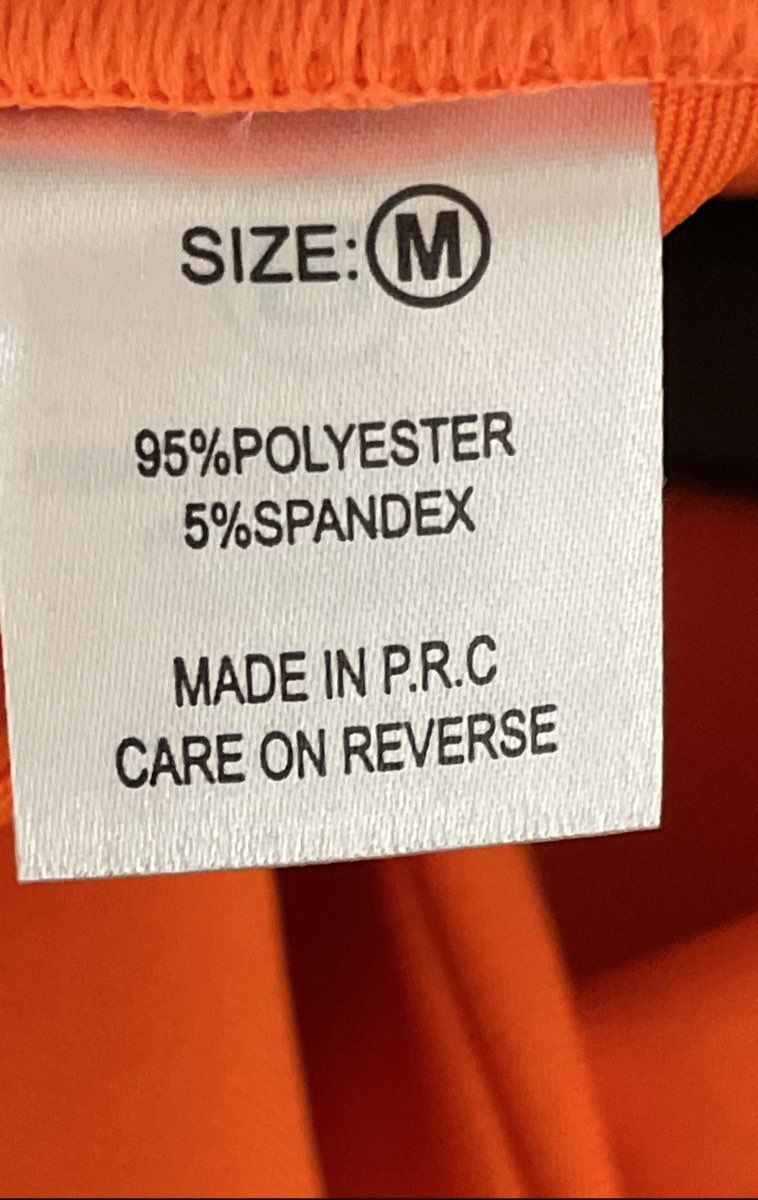 Women's Orange One-Shoulder Bandage Bodycon Ruffle Hem Midi Dress Sz M
