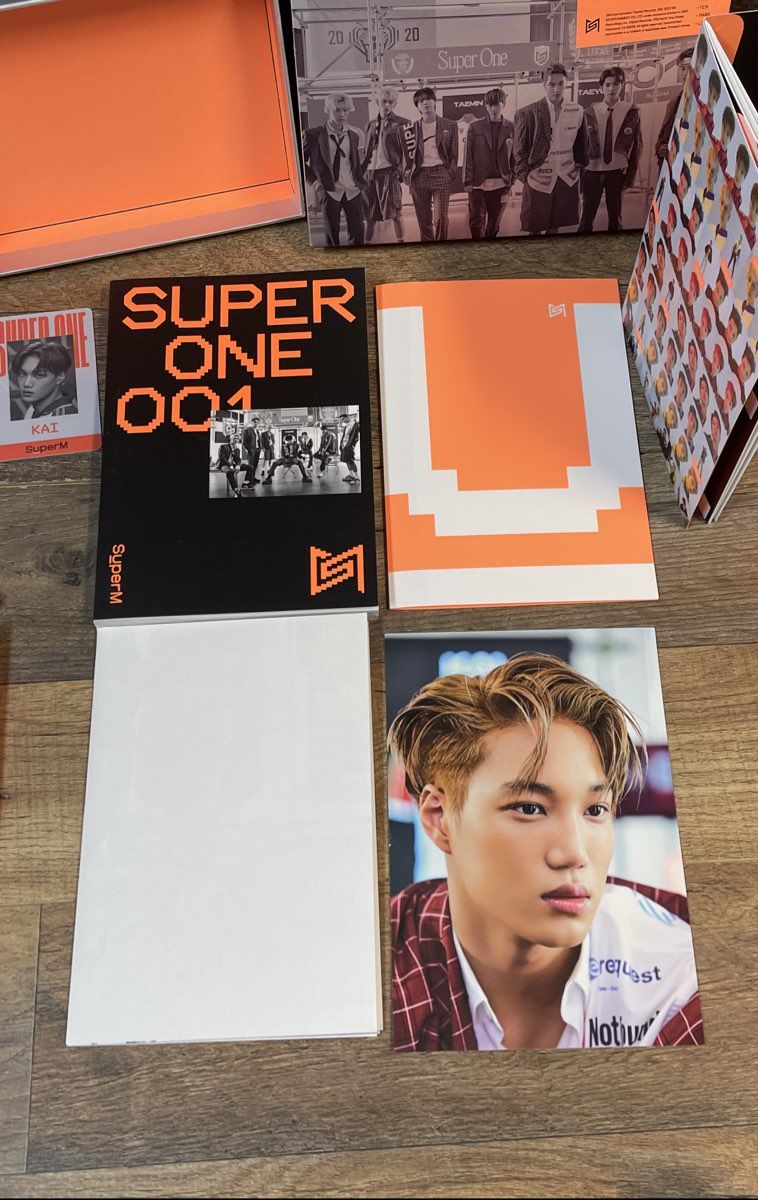SuperM Super One 1st Album Lot 2 Versions Orange Super Green One K-Pop CD Set