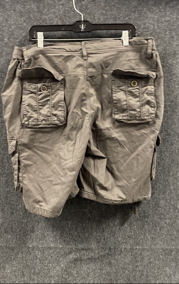 Four Steeds Women's Dark Grey Multi-Pocket Cargo Shorts NWT Model 076 Sz 18