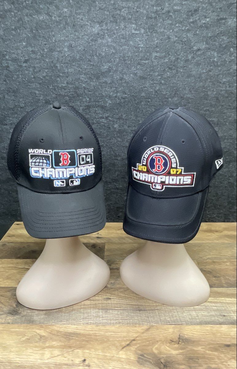 New Era Boston Red Sox World Series Champions Hat Lot 2004-2018 OSFM