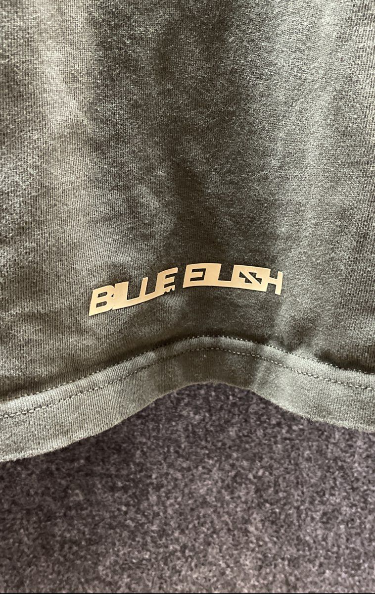 Nike Men's x Billie Eilish T-Shirt Sequoia Green Vertical Swoosh Sz L