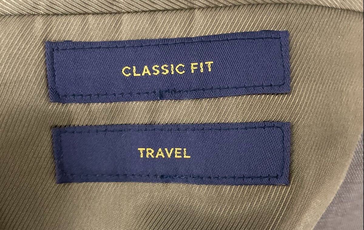 Stafford Men's Brown Sharkskin Wool Blend Classic Fit Travel Blazer Sz 52R