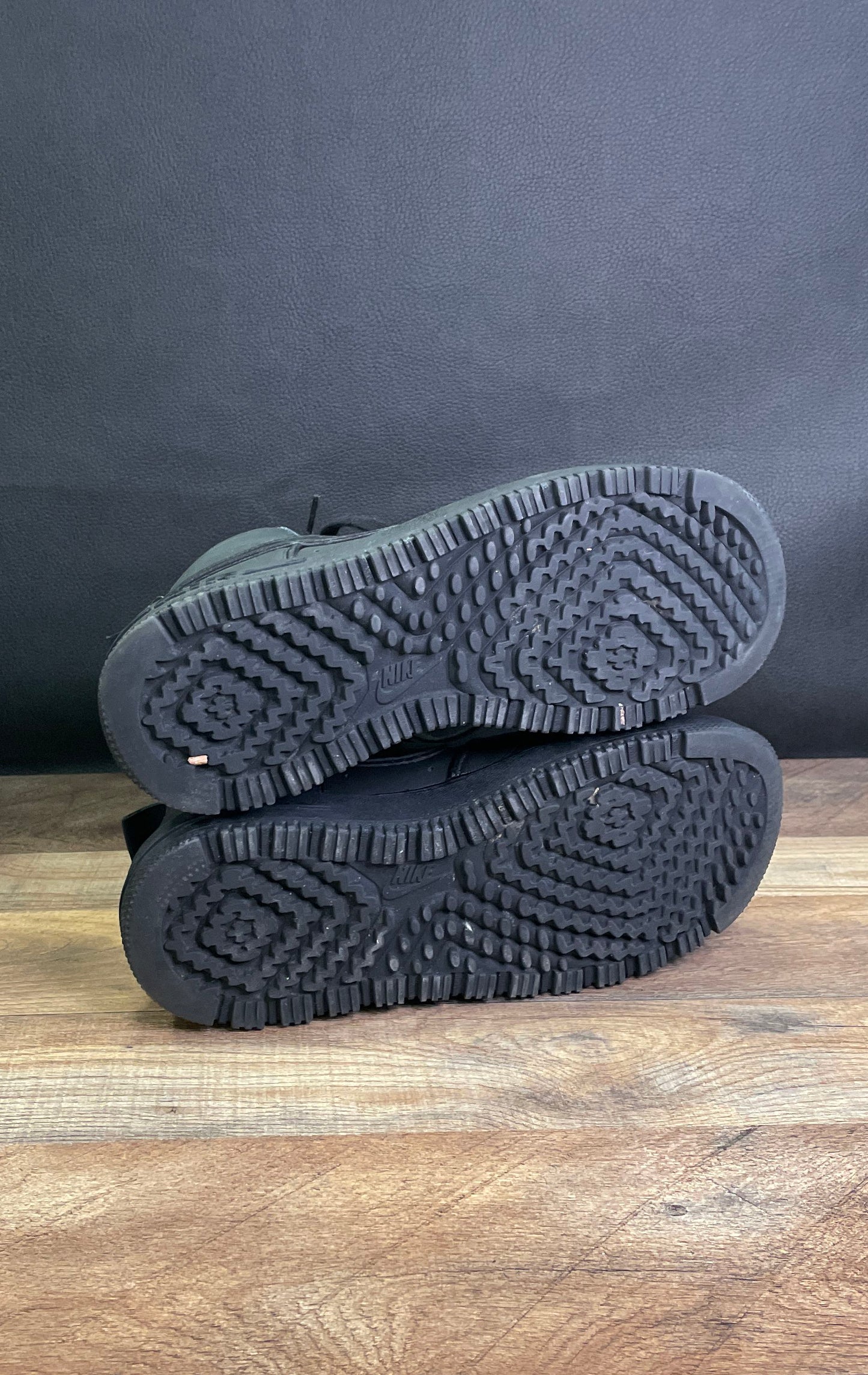 Nike Lunar Force 1 Duckboot High Triple Black Sneaker Boots Size 10