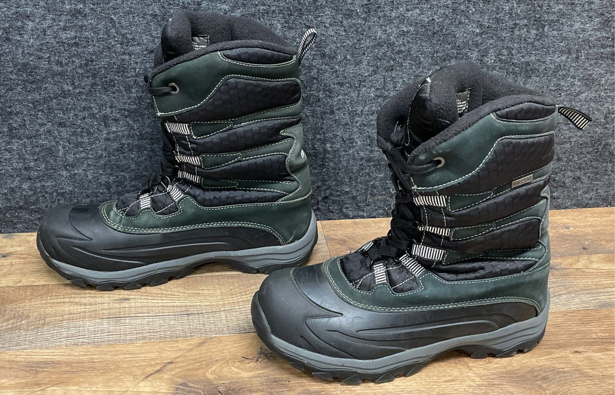 Khombu Free Fall Green Black Men's Winter Snow Boots Size 11
