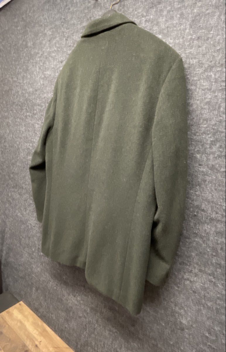 Perry Ellis Men's Green Wool Blend Two Button Blazer Sport Coat Size 42 Large