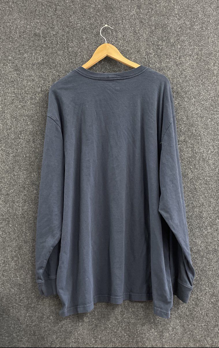 Carhartt Men's Blue Loose Fit Long Sleeve Graphic Logo T-Shirt Size 2XL