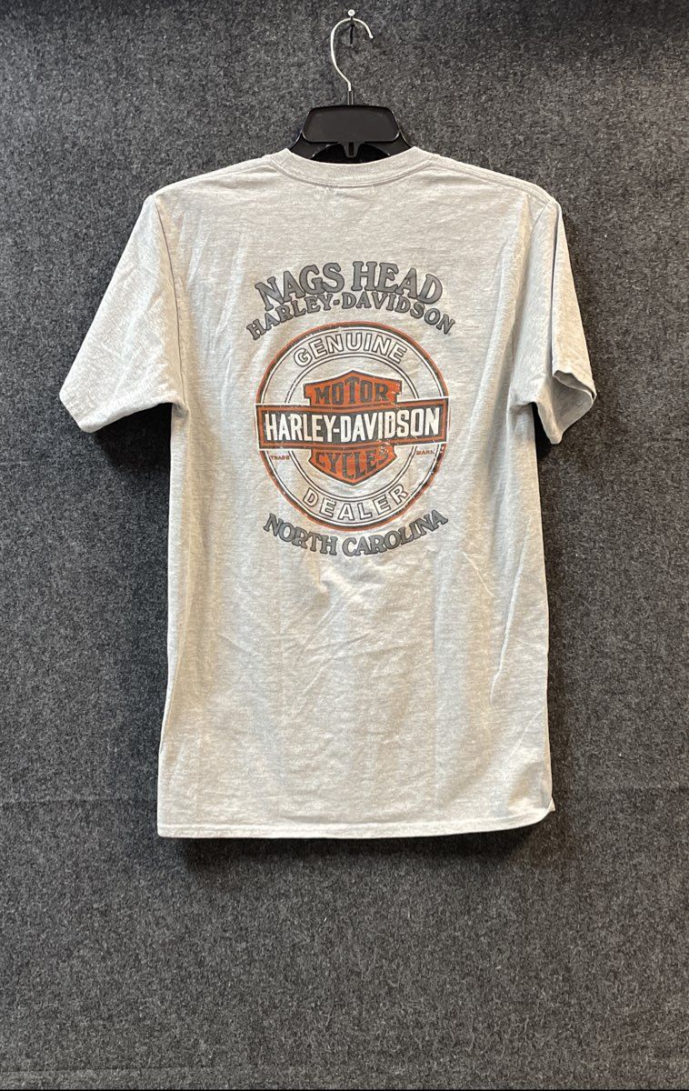 Harley-Davidson Men's Gray Screamin Eagle Nags Head Graphic T-Shirt Sz MT