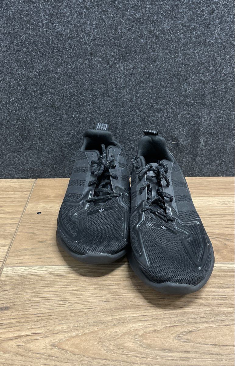 Adidas ZX Flux Triple Black Core Black Running Sneakers Size 5.5