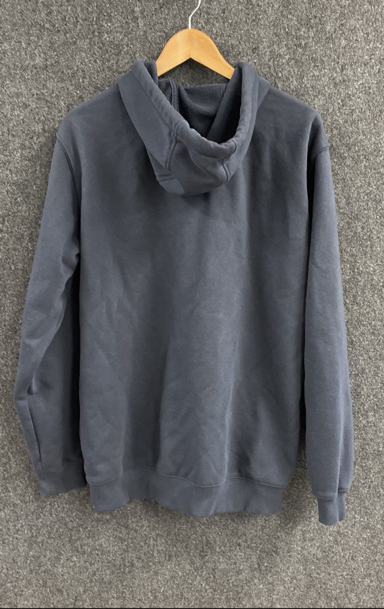 Carhartt Men's Rain Defender Navy Graphic Logo Loose Fit Hoodie Sz M