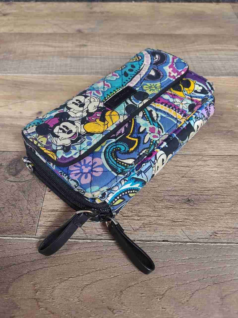 Vera Bradley Mickey's Paisley Celebration Quilted All-In-One Crossbody Wallet