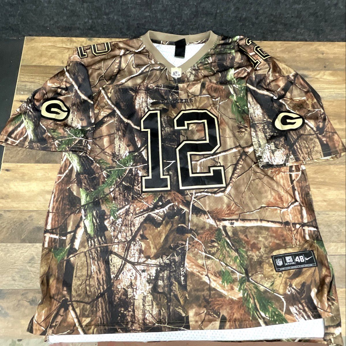 Nike Aaron Rodgers Green Bay Packers Realtree Camo Football Jersey Stitched 48