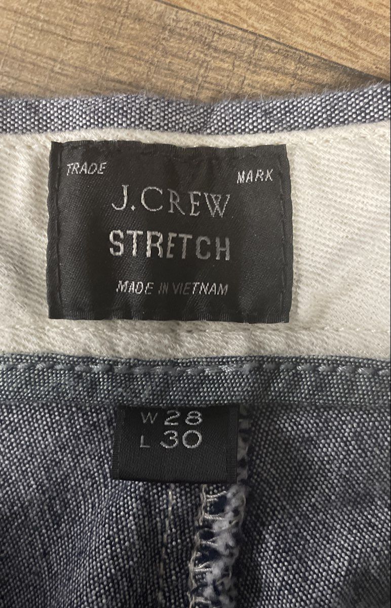 J.Crew Men's 484 Slim Fit Stretch Chino Pants Gray 28x30