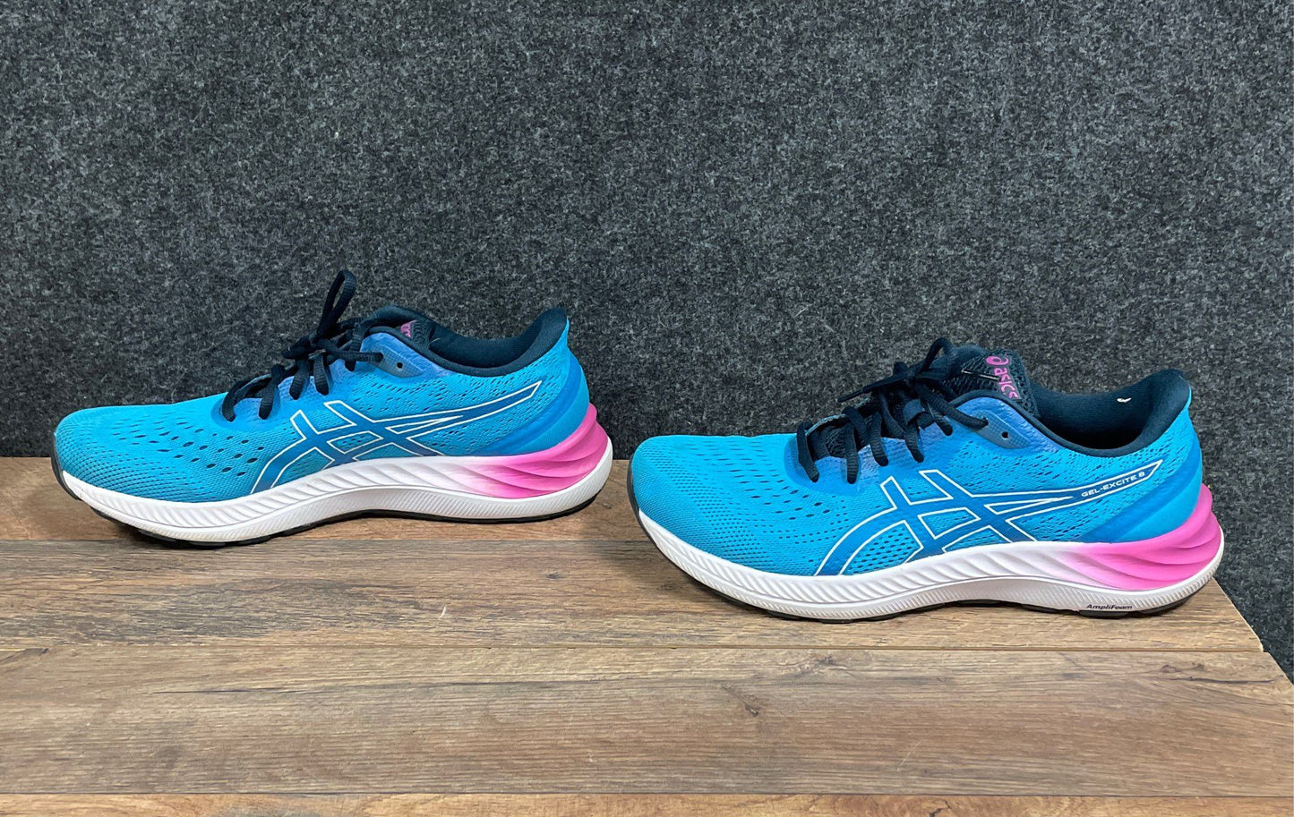 Asics Gel-Excite 8 Blue Pink White Women's Running Shoes Size 11