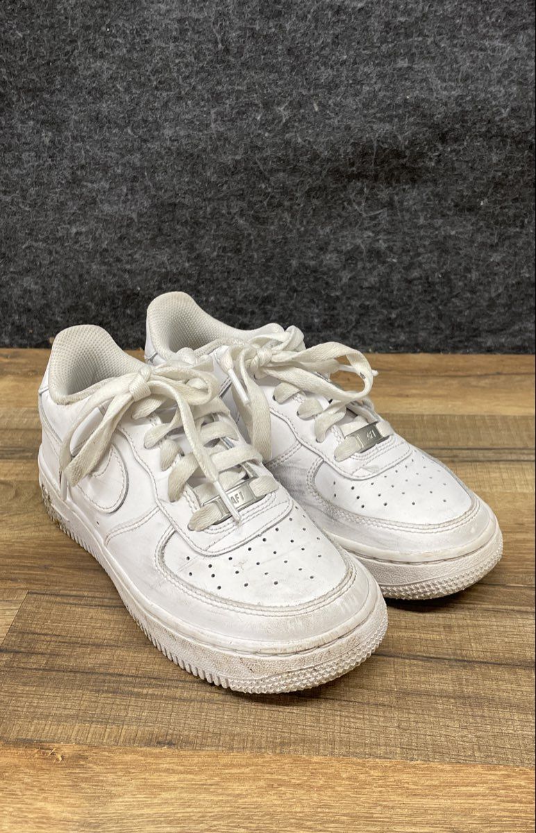 Nike Air Force 1 Low Triple White Youth Sneakers Size 3Y