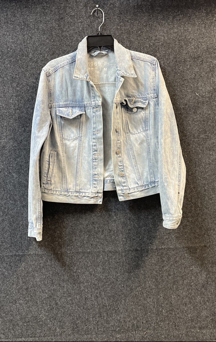 Gap Men's 1969 Denim Trucker Jacket Light Wash Cotton Blue Sz M