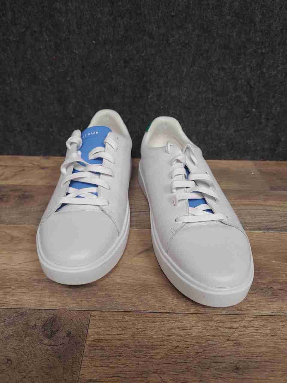 Cole Haan Grand Crosscourt White Blue Green Leather Sneakers Women's Size 11B