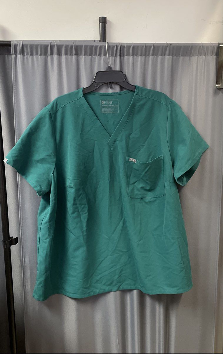 Figs Technical Collection Green Scrub Set Catarina V-Neck Top 5XL Pants 5XLT