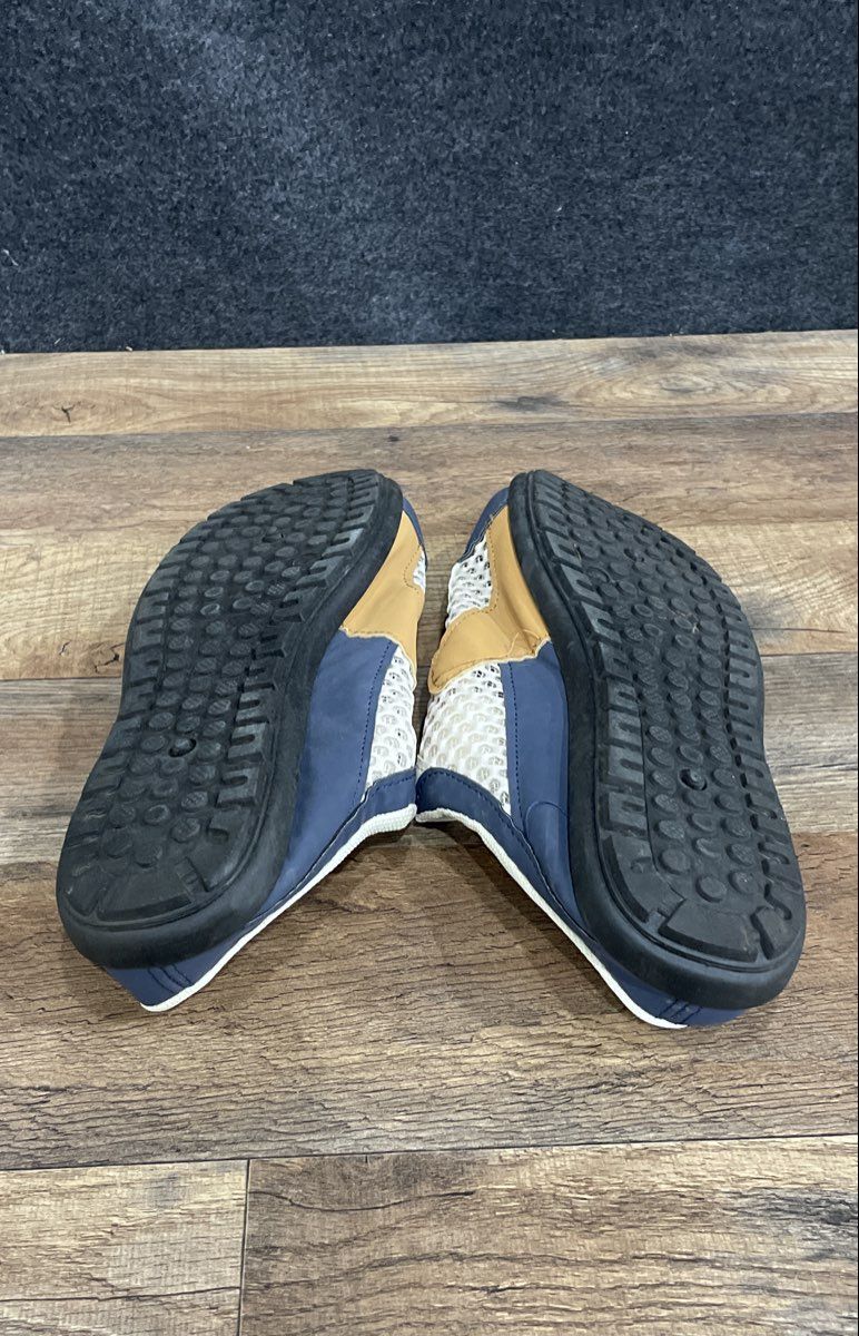 Blue White Tan Mesh Slip-On Mule Backless Sneakers Size 47