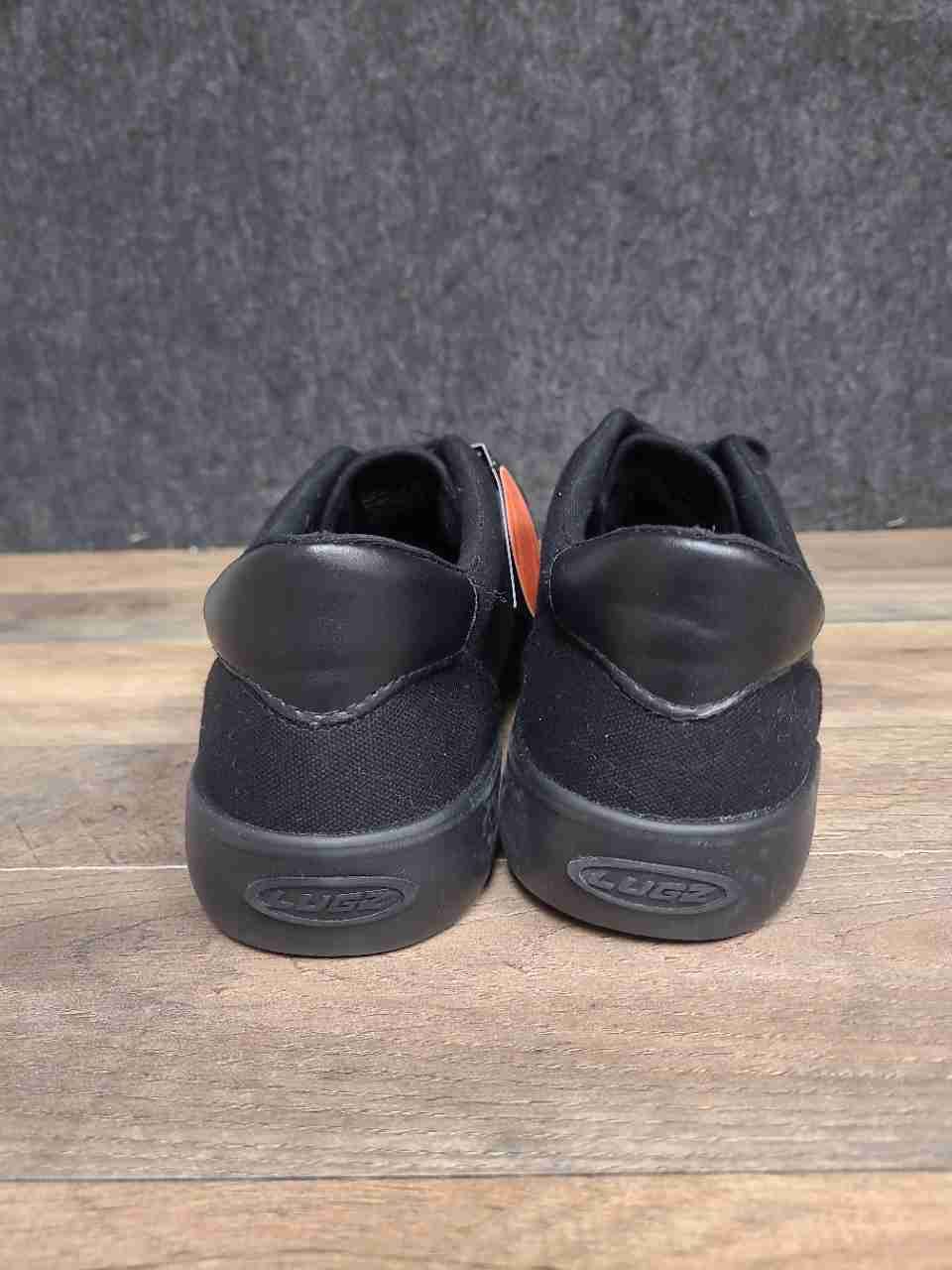 Lugz Flip Triple Black Low Top Canvas Sneakers Men's Size 9 NWT