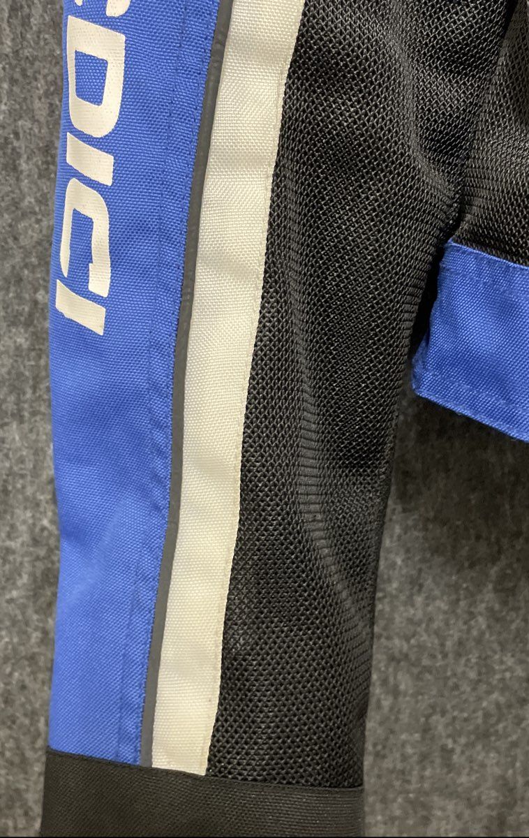 Sedici Podio 2 Men's Blue Black Mesh Motorcycle Jacket Sponsor Logos Sz S