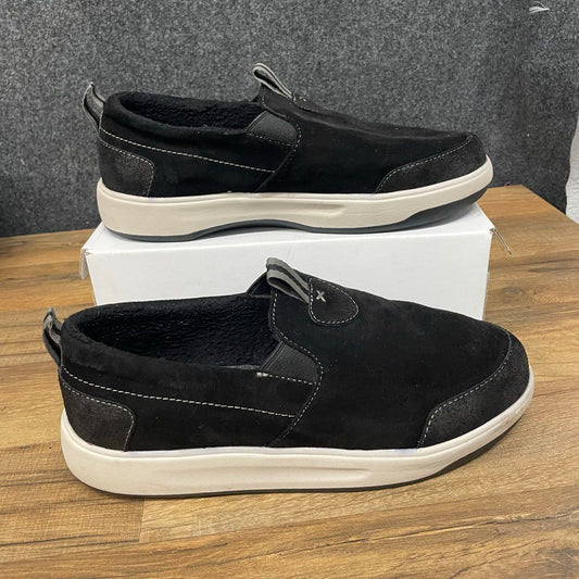 Dearfoams Cypress Energy Return Black Slip On Sneakers Men's Size 10