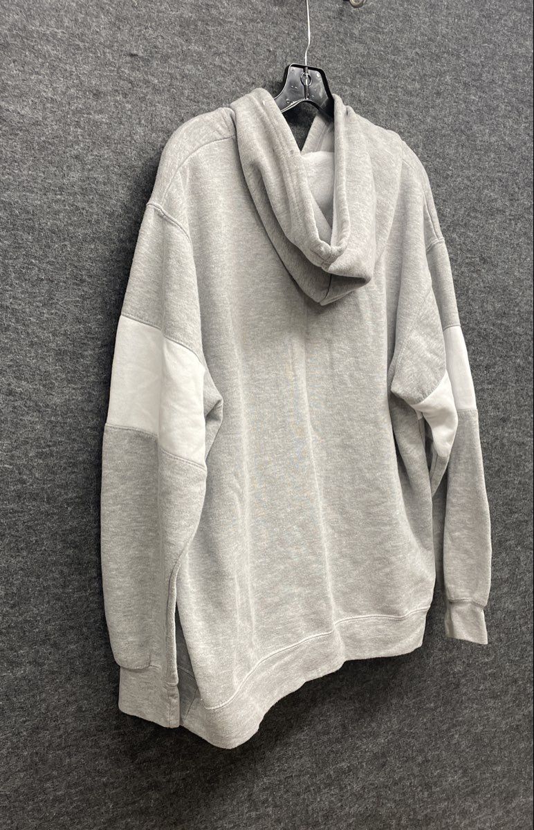 MV Sport Men's Gray White Colorblock FRDI Graphic Hoodie Sweatshirt Sz XL
