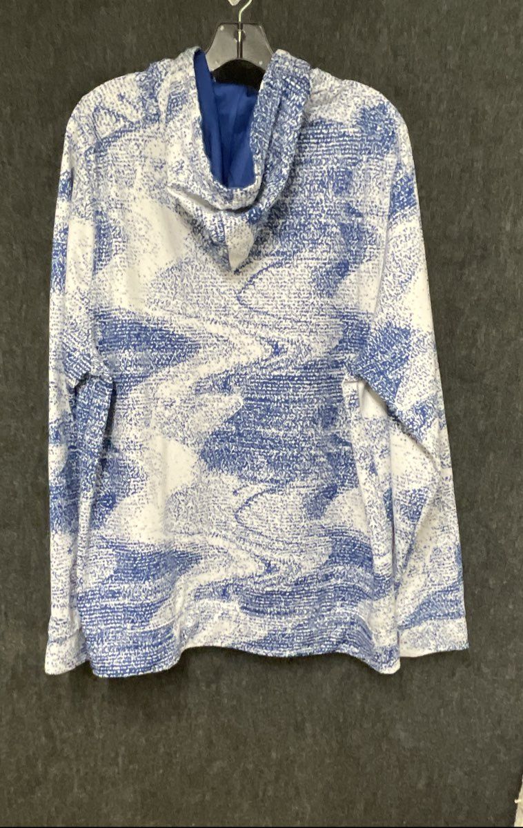NFL Team Apparel Men's Indianapolis Colts Blue White Splatter Pullover Hoodie XL