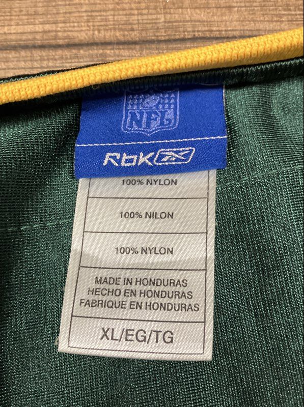Vintage 2000s Reebok Green Bay Packers Brett Favre #4 NFL Replica Jersey Sz XL