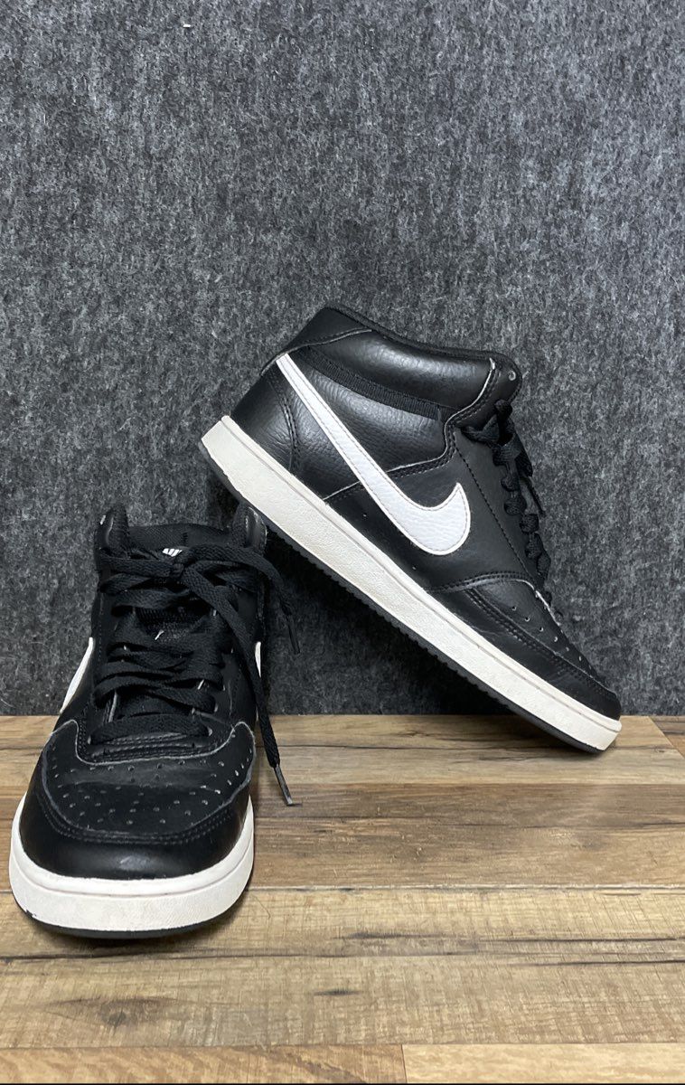 Nike Court Vision Mid Next Nature Black White Women's Sneakers Size 7