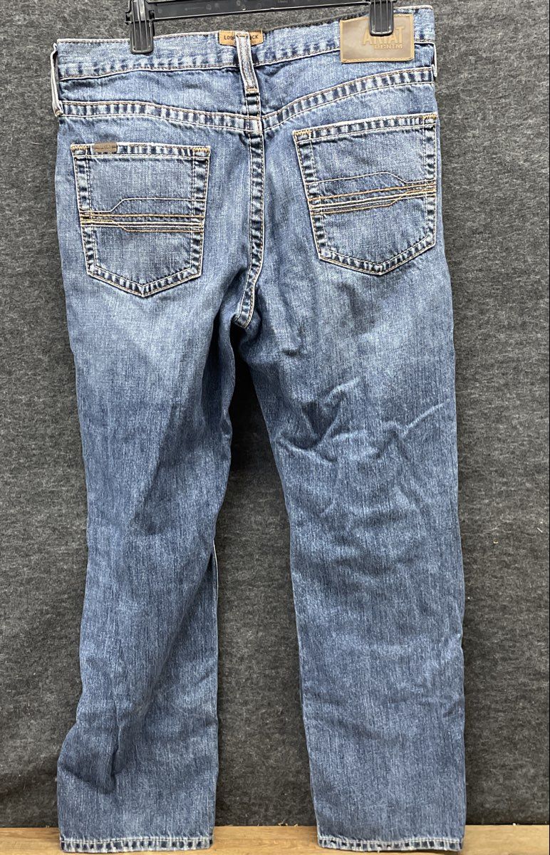 Ariat Men's M5 Straight Fit Straight Leg Blue Low Rise Jeans Sz 35x30