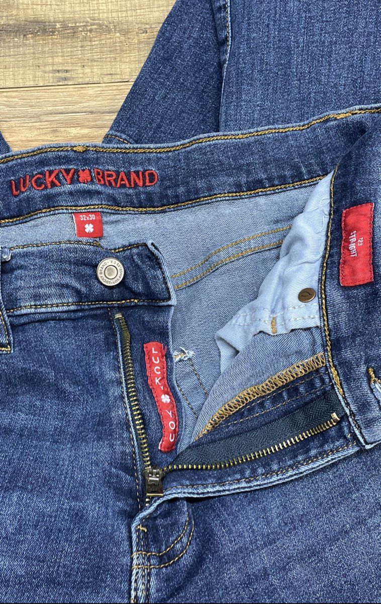 Lucky Brand Women's 223 Straight Leg Blue Jeans Medium Wash Sz 32x30