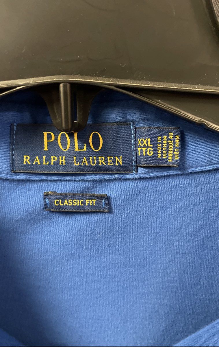 Polo Ralph Lauren Men's Blue Classic Fit Pocket Short Sleeve Polo Shirt Sz XXL