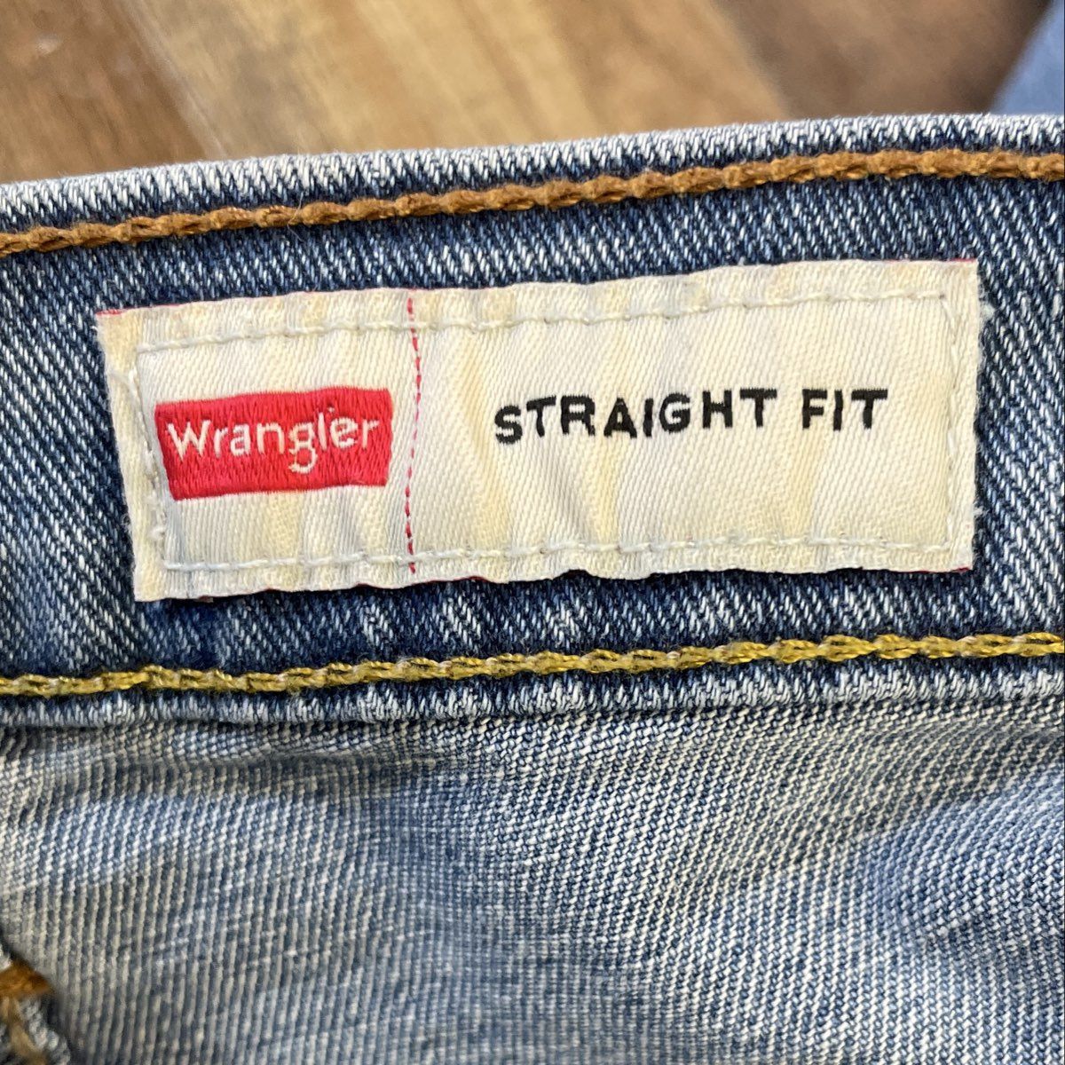 Wrangler Men's Blue Denim Jeans Lot of 2 Slim Straight & Straight Fit Size 32x32