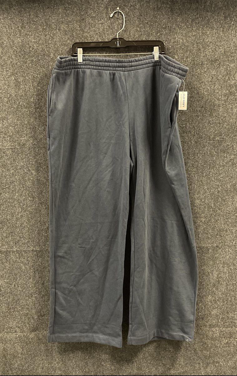 Old Navy Women's Black Wide Leg Fleece Lounge Sweatpants NWT Size XXL