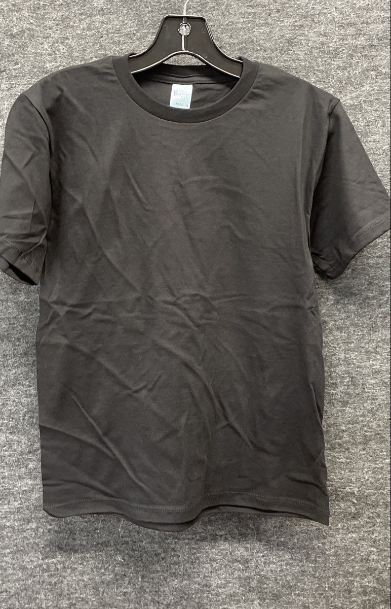 Pacific Sports Youth Black T-Shirts Value Pack 10-Count 100% Cotton Sz M