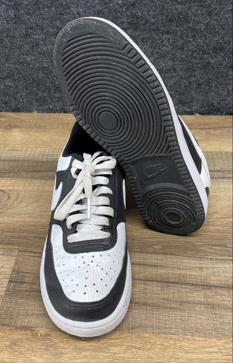 Nike Court Vision Low Next Nature Black White Women's Sneakers Size 6