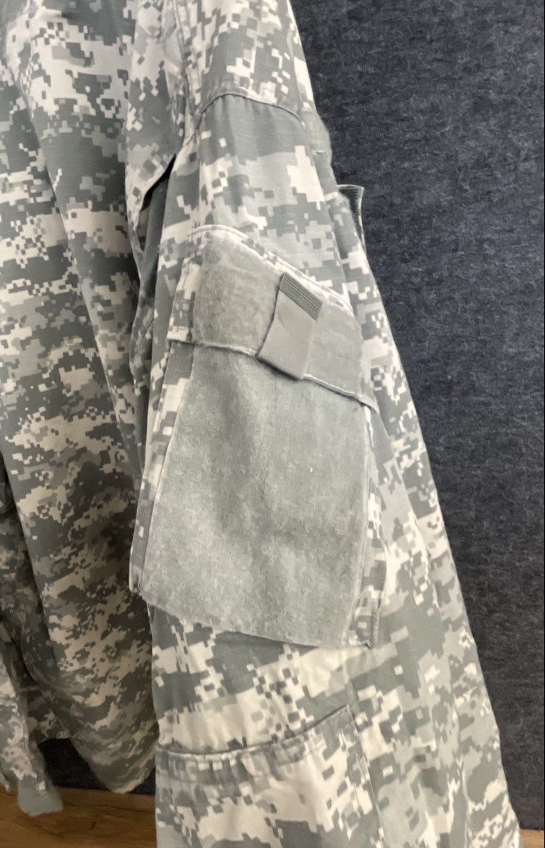 Vintage 00s US Army ACU Digital Camo Combat Uniform Coat Ripstop Sz XL Long