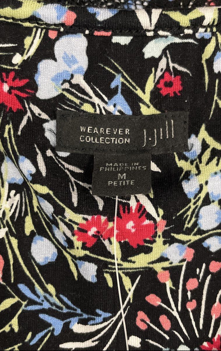 J. Jill Women's Wearever Collection Floral Smocked Back Sleeveless Dress MP NWT