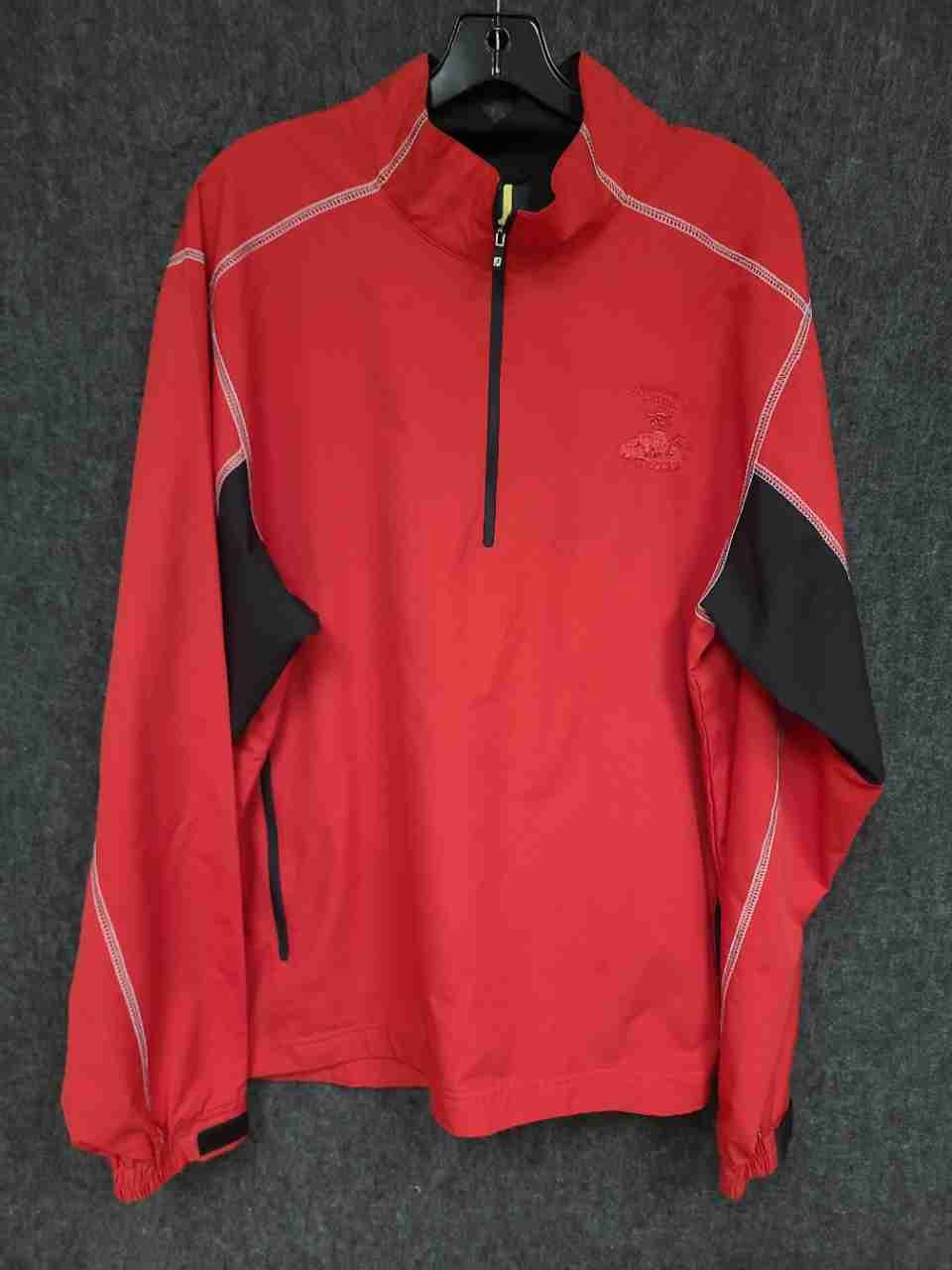 FootJoy Men's 1/4 Zip Pullover Red Meadows Farms Golf Course Embroidery Sz L