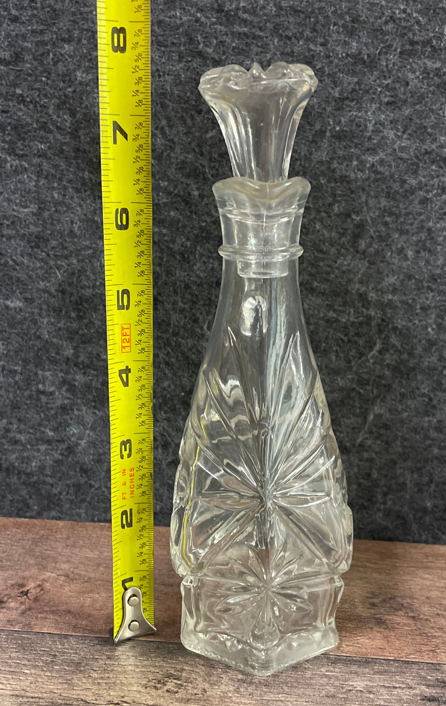 Vintage Imperial Glass Cape Cod Star of David Pitcher & Cruet Set of 2