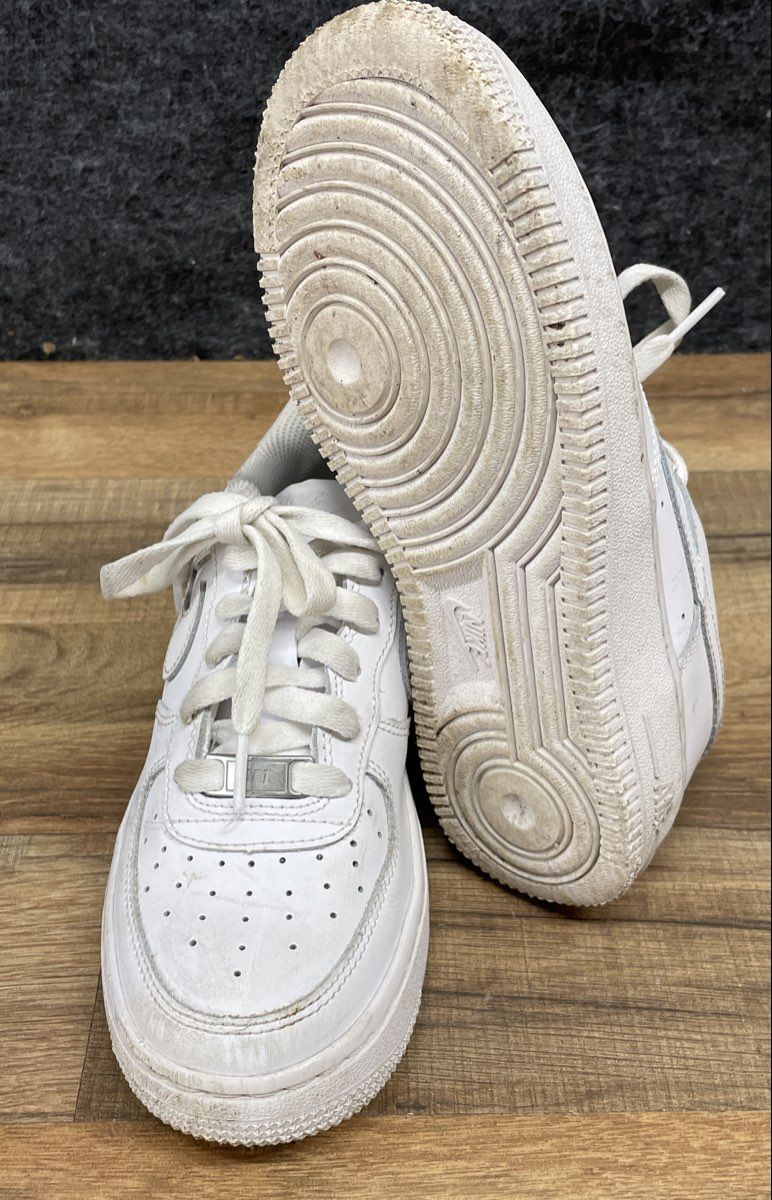 Nike Air Force 1 Low Triple White Youth Sneakers Size 3Y