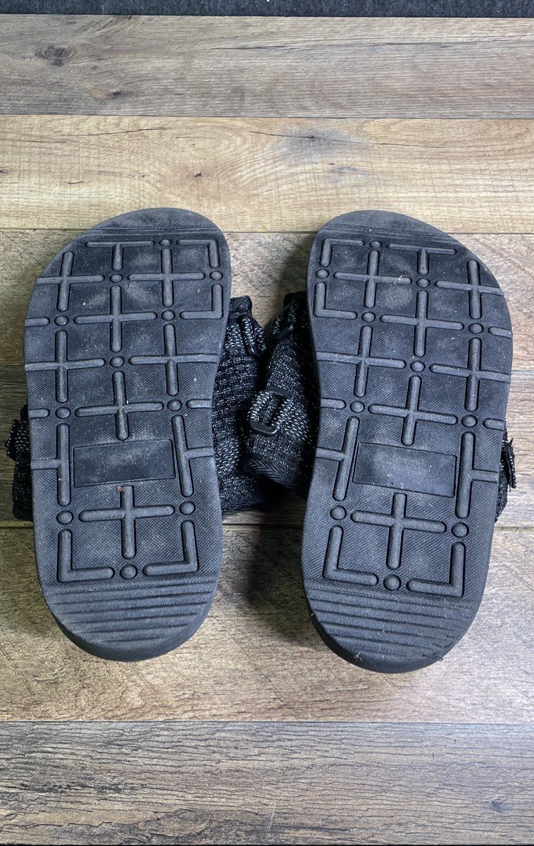 Niubis COBISN Black Woven Buckle Platform Sandal Slides Women's Size 9-10