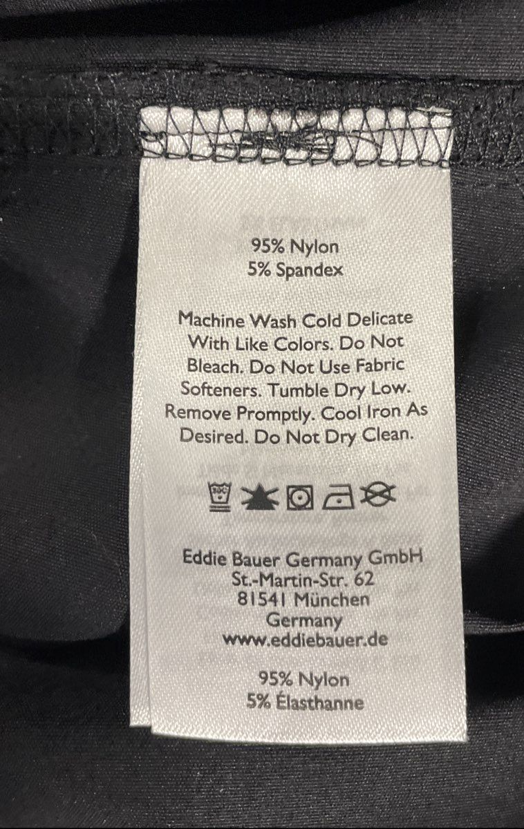 Eddie Bauer Men's Black Rainier Pants Stretch Cargo Straight Leg 40x32 NWT