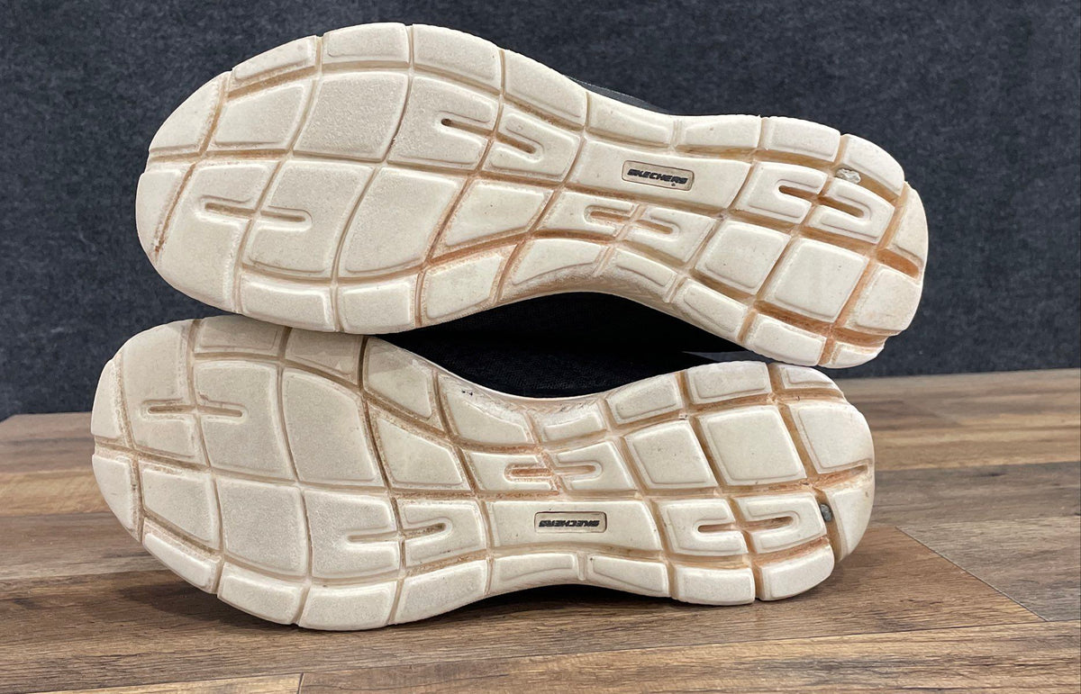Skechers 179280WR Black Rose Gold Bungee Slip On Sneakers Women's Size 9