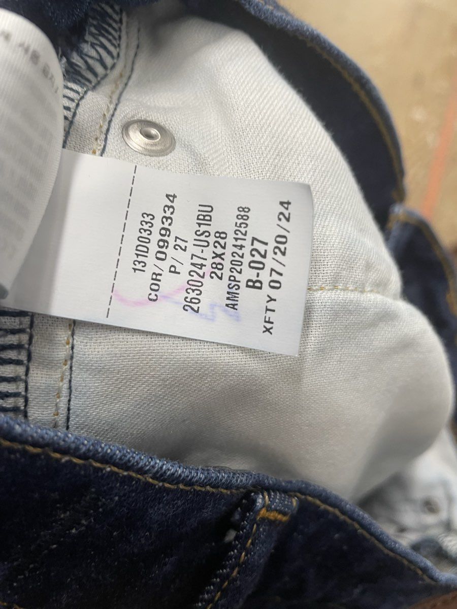 Abercrombie & Fitch Men's Dark Blue Athletic Loose Vintage Stretch Jeans 28x28