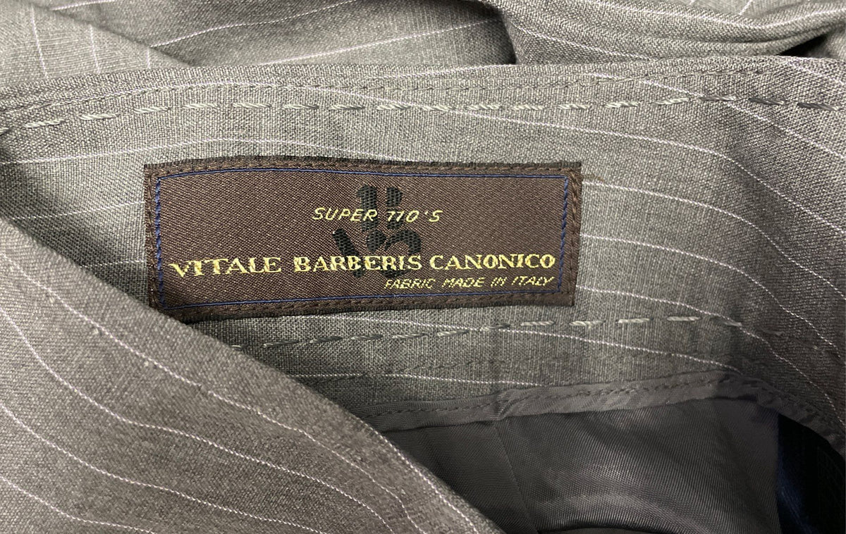 Brooks Brothers Women's Gray Pinstripe Wool Skirt Sz 2