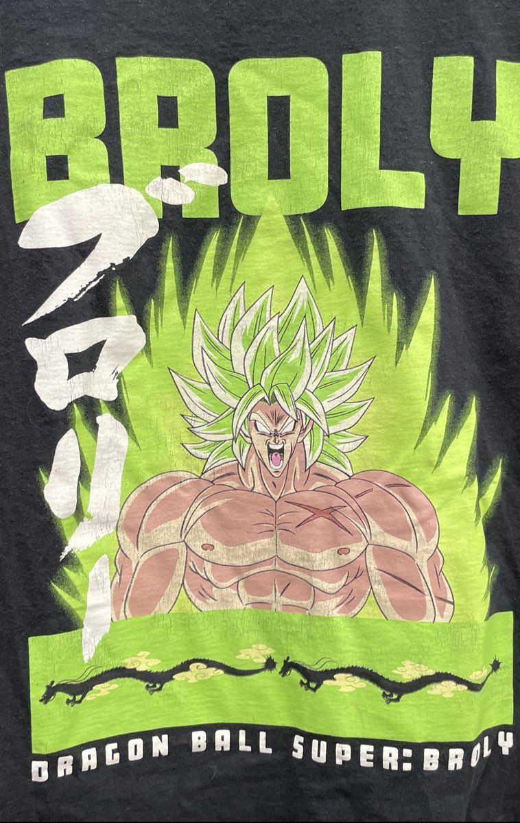 Dragon Ball Super Broly Movie Graphic T-Shirt BoxLunch Licensed Anime Sz M